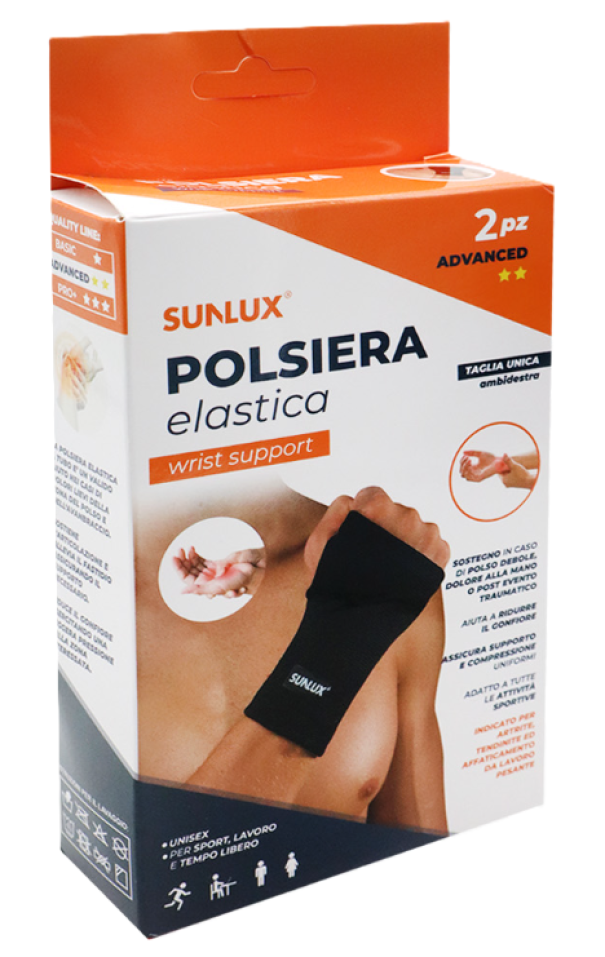 Polsiera elastica advanced Sunlux 2 pezzi