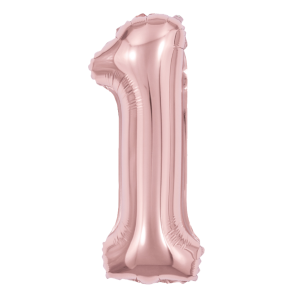 Palloncino n.1 oro rosa 35cm