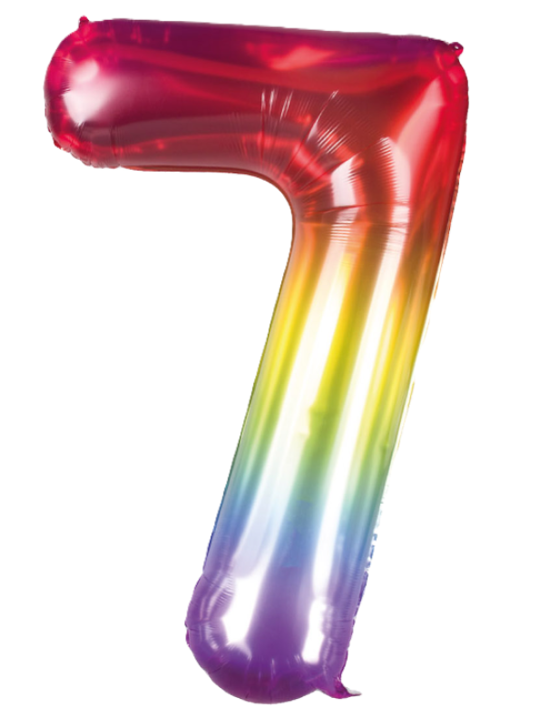 Palloncino n.7 metal multicolor 100cm