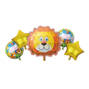 Set palloncini metal happy birthday 5 pz