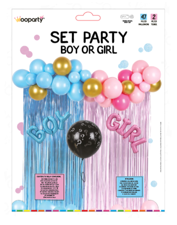 Set party Boy or Girl 47 pz