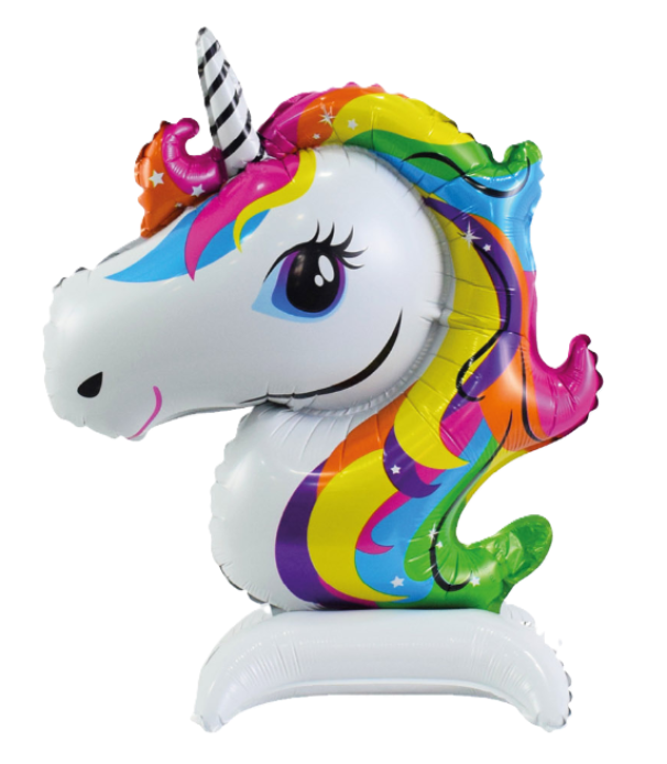 Palloncino metal Unicorno 3D 37x46cm