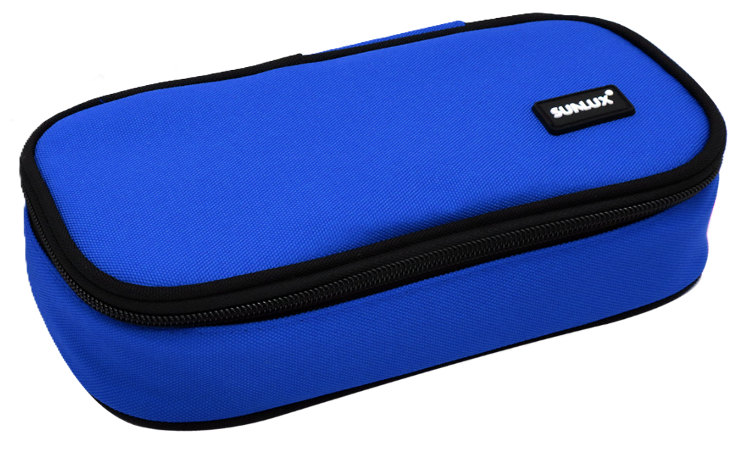 Astuccio Sunlux ovale blu 23x5x12cm