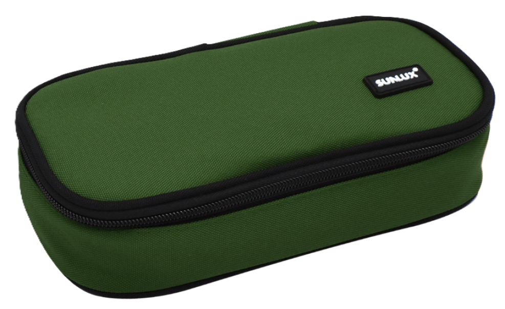 Astuccio Sunlux ovale verde 23x5x12cm