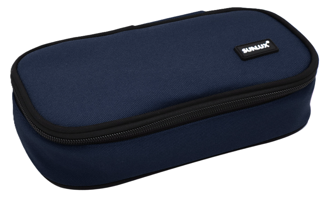 Astuccio Sunlux ovale blu scuro 23x5x12cm