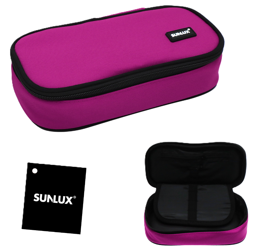 Astuccio Sunlux ovale fucsia 23x5x12cm