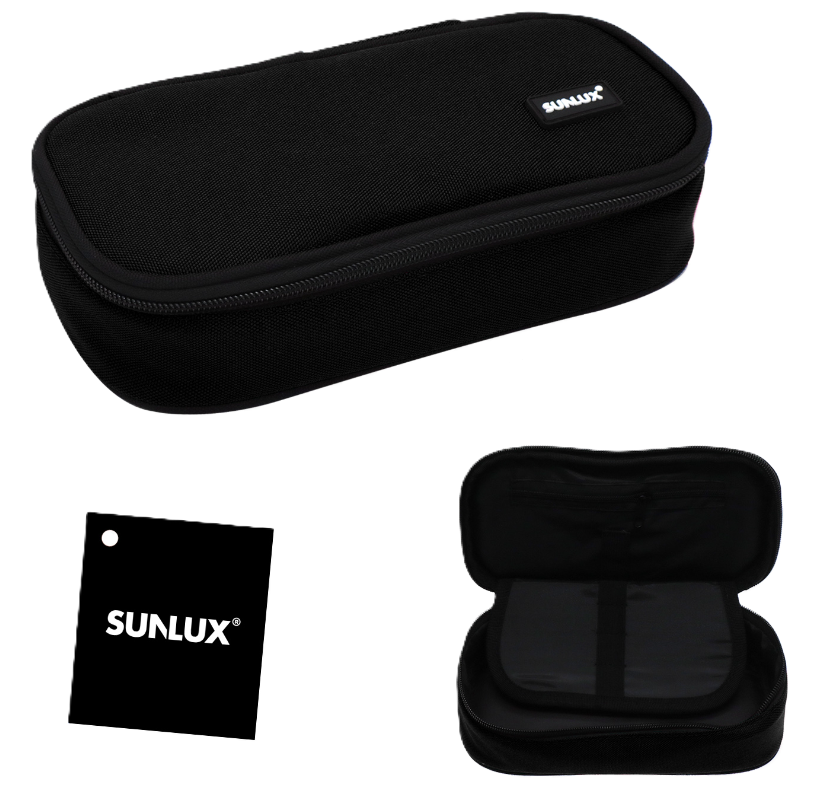 Astuccio Sunlux ovale nero 23x5x12cm