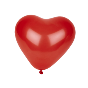 Palloncini rosso cuore confezione da 3 pezzi