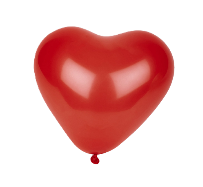 Palloncini Rosso Cuore confezione da 3 pezzi