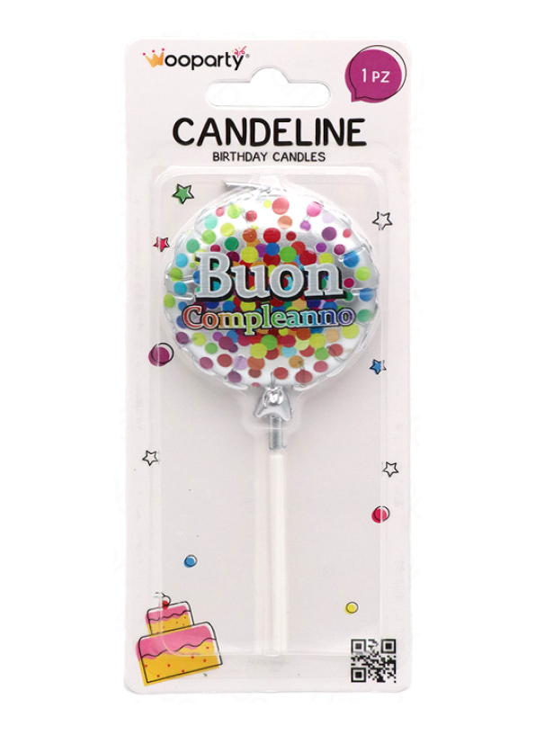 Candelina Buon Compleanno 11,5cm