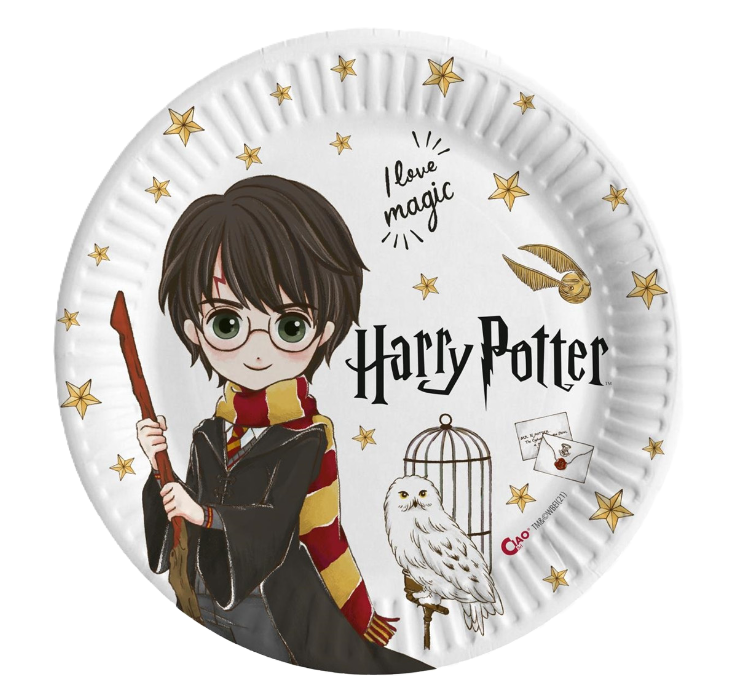 Piatti in carta Harry Potter 23cm da 8