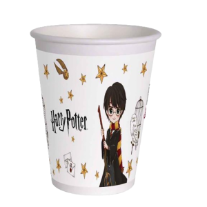 Bicchieri in carta harry potter da 8 pezzi