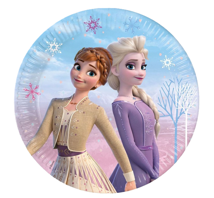 Piatti in carta Frozen 23cm 8 pezzi