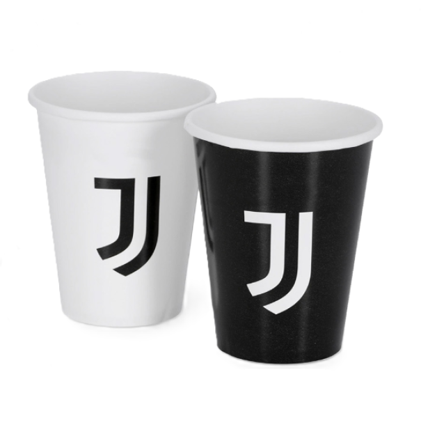 Bicchieri in carta Juventus 250ml 8 pezzi