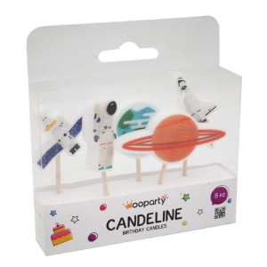 Candeline  spazio 5 pz 3,5cm