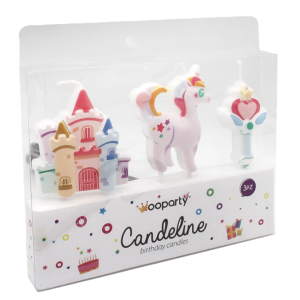 Candeline  princess 3pz 8,5cm