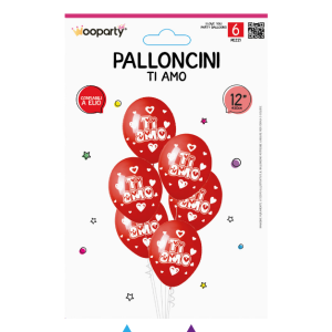 Palloncini  ti amo 6pz 12''