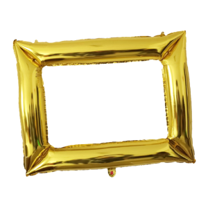 Palloncino cornice selfie oro metal 98x80cm