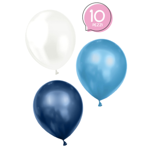 Palloncini 3 colori metal 10pz 26cm