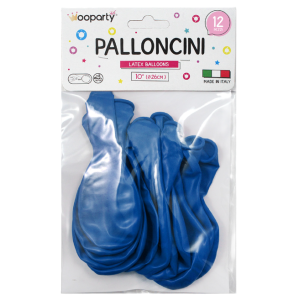 Palloncini blu 10'' confezione da 12