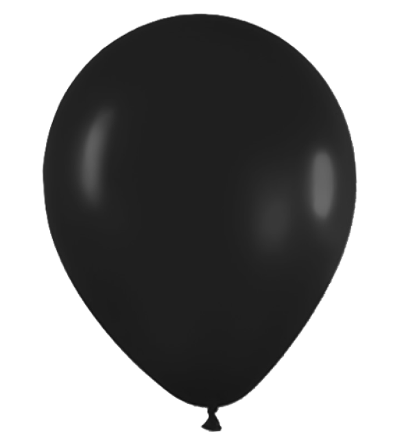 Palloncini nero 10'' confezione da 12