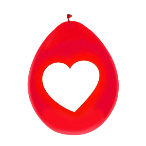 Palloncino cuore 10'' confezione da 10