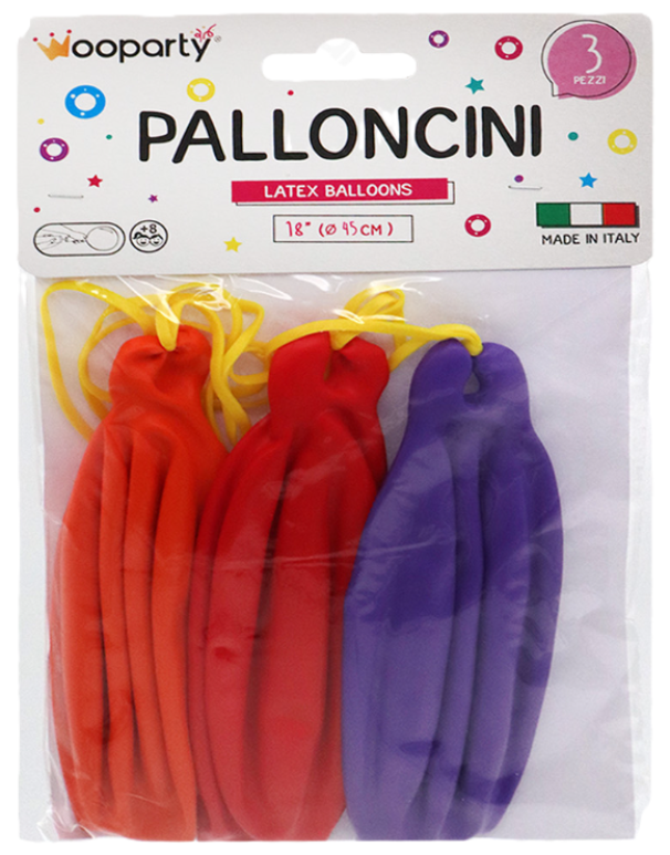 Palloncini Punch ball 45cm 3 pezzi