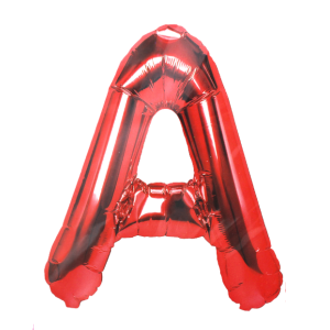 Palloncino lettera a rosso metal 35cm