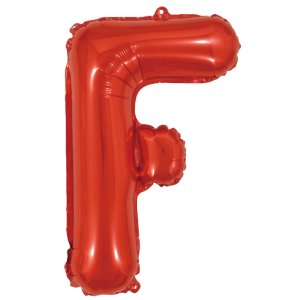 Palloncino lettera f rosso metal 35cm