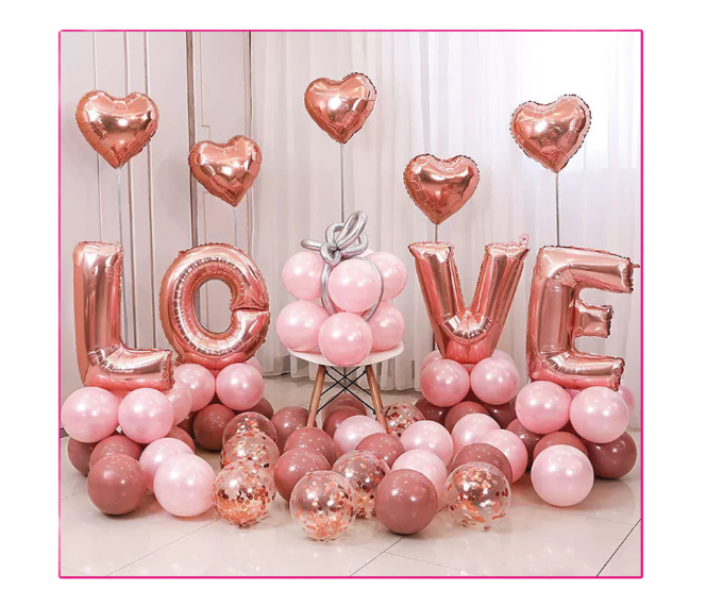 Set palloncini LOVE 83pz assortiti