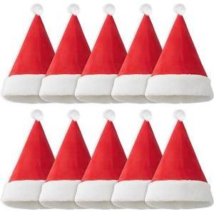 Cappello babbo natale 30x38cm 10 pezzi