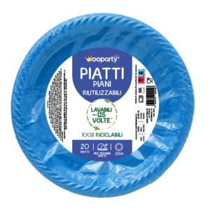 Piatti piani blu 20pz 22cm