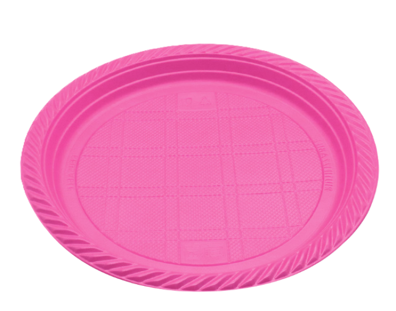 Piatti piani fucsia 20pz 22cm