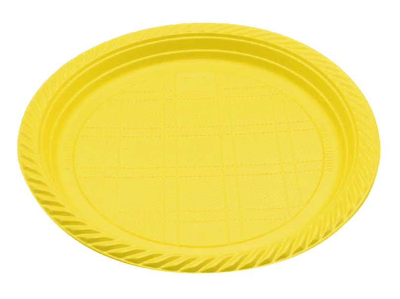 Piatti piani giallo 20pz 22cm