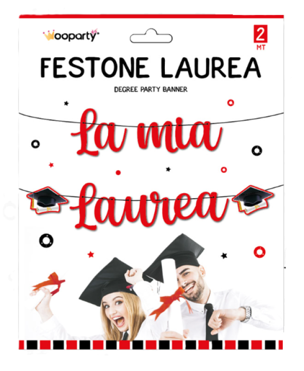 Festone Party Laurea 15cm x 2m