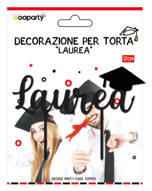 Decorazione torta Laurea 12cm