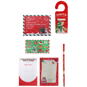 Set lettera babbo natale 6 pezzi