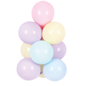 Set palloncini c/ stand pastel 10pz