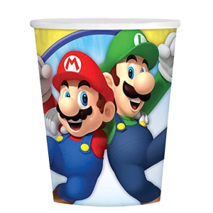 Bicchieri in carta super mario 8pz 250ml