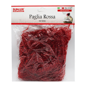 Paglia rossa trasparente per confezioni 100/105gr