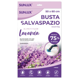 Busta salvaspazio trasp. lavanda 50x70cm