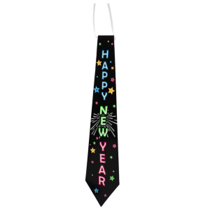 Cravatta happy new year 38cm 2 pezzi